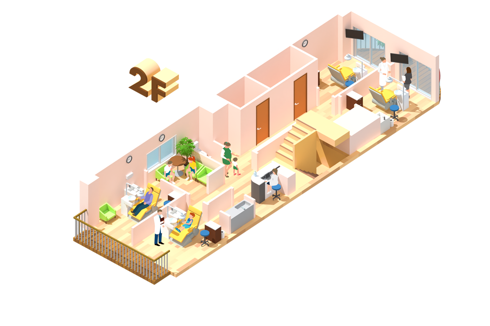 2Fフロアマップを表示
